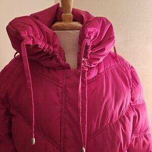 HOT PINK CALVIN KLEIN SKI PUFFER JACKET